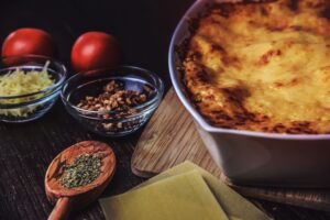 Rezept für Bärlauch-Lasagne mit Ziegenkäse